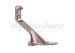 Decorative Door Hardware Satin Chrome Heavy Duty Handrail Brackets 74mm