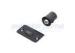 Interior Matte Black Door Hardware Adjustable Drive In Ball Catch Door Hardware 1" Diameter