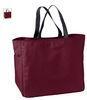 Wine Red Recycle Girls Large Microfiber Tote Bag with Hot Transfer Printing