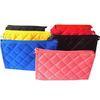 Personalized Small Polyester Zippered Cosmetic Bag , Red / Blue / Yellow / Black