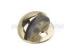 Polished Brass Decorative Door Hardware Low Profile Commercial Door Stop 1"