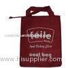 Red Small Lunch Non Woven Cooler Bag for Frozen Food , Silk Screen Logo