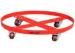 300KG Drum Transport Equipment With Four PU Swivel Casters , Barrel Dollies