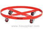 300KG Drum Transport Equipment With Four PU Swivel Casters , Barrel Dollies
