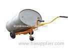 Steel And Plastic Rimmed Barrel Lifting Equipment , 3 Wheel Drum Hand Truck