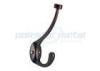 Decorative Garage Door Hardware 5-7/8&quot; Double Robe Hook Oil Rubbed Bronze