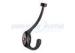 Decorative Garage Door Hardware 5-7/8" Double Robe Hook Oil Rubbed Bronze