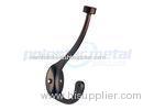 Decorative Garage Door Hardware 5-7/8" Double Robe Hook Oil Rubbed Bronze