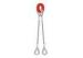 Professional Swaged Bridle 2 leg wire rope sling With abrasion resistance