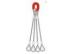 Thimbled Eye Machine Swaged Bridle 4 leg wire rope sling 6 x 37 + FC