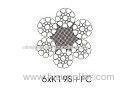Carbon steel hoisting wire rope with Compacted Strands 6 x 19 wire rope