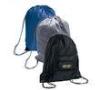 Polyester Drawstring Backpack Promotional Gift Bags in Black , Blu , Grey