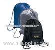 Polyester Drawstring Backpack Promotional Gift Bags in Black , Blu , Grey