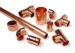 3 Way Cross Coupling Straight Tap Connector , 1/4 Inch Copper End Feed Fittings
