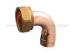 22X3/4" Copper End Feed Straight / Bend Cylinder Metric Thread Adapters For AC