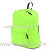 Customizable Bag Light Green Backpacks For High School Girls / Boys