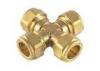 Air Fuel 1/8 NPT Straight Tap Connector 4 Way CrossBrass Female Pipe Fitting