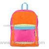 Multicolored Fashionable High School Backpacks for Girls , Orange / Red / Blue