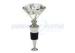 4-1/4" Custom Metal Hardware , Polished Chrome Zinc Alloy Diamond Wine Stopper