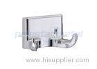 Hospital Bathroom Hardware Accessories 2-1/2" Width Polished Chrome Double Robe Hook