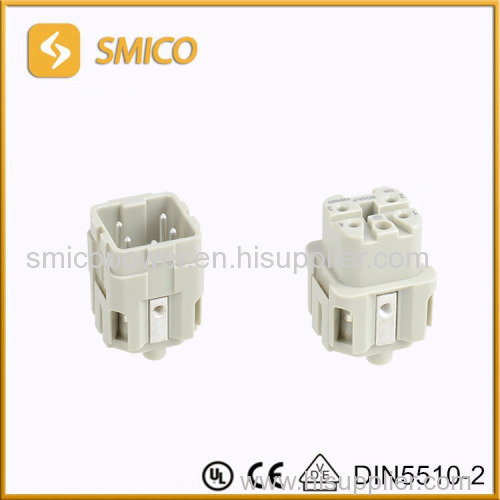 heavy duty industrial multipole connector HDC 4P+E 09200042611 09200042711 similar HARTING connector