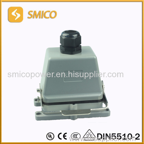 Industrial heavy duty multipole connector HE-048 male and female similar Harting 09330242611 09330242711