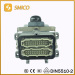 Industrial heavy duty multipole connector HE-048 male and female similar Harting 09330242611 09330242711