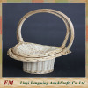 Rustic wicker flower baskets and planters metal flower pot holder