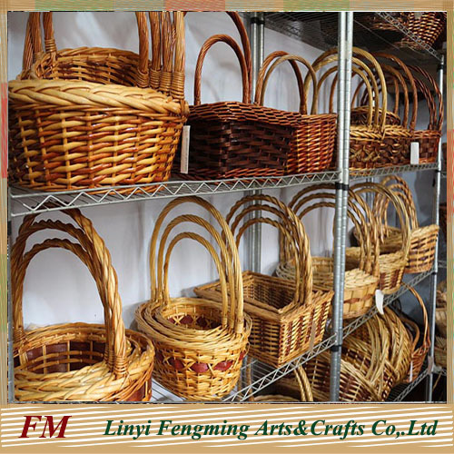 1pc mini wicker gift basket