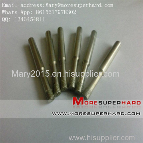 Electroplated Diamond Grinding Units of Pins Head Bits and Mounted Point for stone Engraving Mary@moresuperhard.