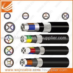 0.6/1KV VLV33-Aluminium Conductor PVC Insulated Steel Wire Armoured PE Sheathed Power Cable