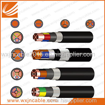 0.6/1KV LSZH Copper Conductor XLPE Insulated Fine Steel Wire Armoured Polyolefin Sheathed Power Cable