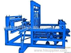 Semi-automatic chain link weaving machine