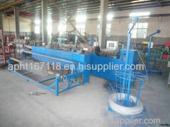 Semi-automatic chain link weaving machine