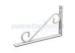 200mm Height Satin White Painting Steel Scroll Shelf Brackets For Building