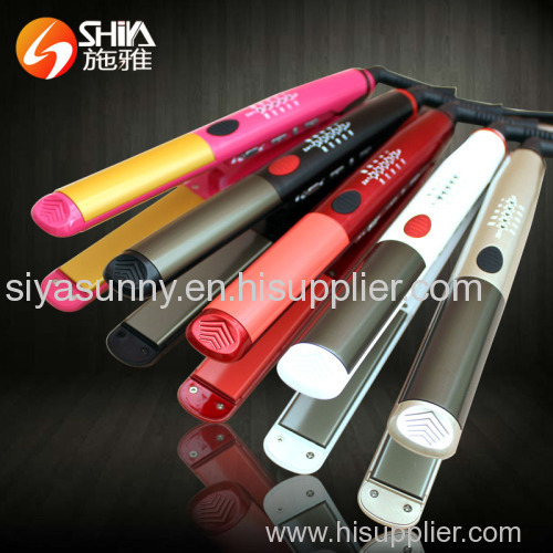 Professional ceramic coating flat iron hair straighteners with LED display hair styling tools