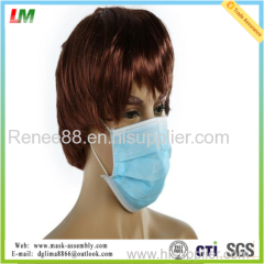 Disposable Medical Protective 3ply Nonwoven Face Mask