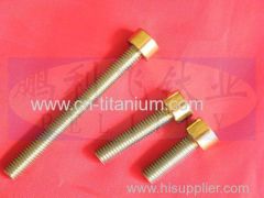 Titanium golden screws Grade 5 Ti6Al4V made in china hexagon socket cap screws