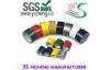 Yellow / red / white strong sticky duct tape of natural rubber adhesive
