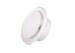 White Round plastic air outlet Duct Fan Accessories ABS engineering