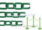 Recyclable Colorful Plastic Link Chain / Green Plastic Chain For Garden