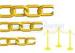 Safety colorful Decorative Plastic Chain Link , 11mm Width Plastic Gear Chain