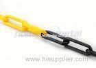 Anti - UV Black Yellow Plastic Safety Chain 3mm Diameter For Parking