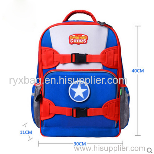 Flash LED schoolbag / super hero series with pencil case