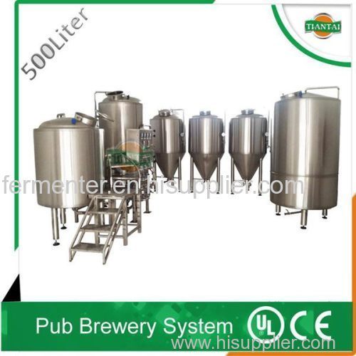 500L micro brewery system for hotel, bars and restaurant