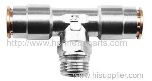 Hand Valves Casting Brass Pneumatic Push In Fittings For Tube