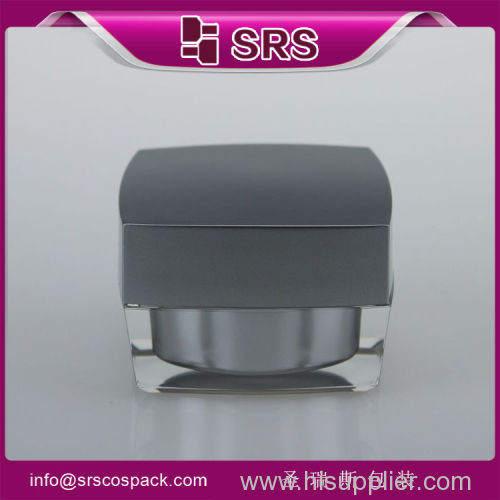 plastic cosmetic packaging cream jar And Screw Top Cosmetic Fashion Acrylic Ball Shape