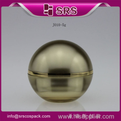 Small Container And Screw Top packaging acrylic cream jar Cosmetic Fashion Acrylic Ball Shape