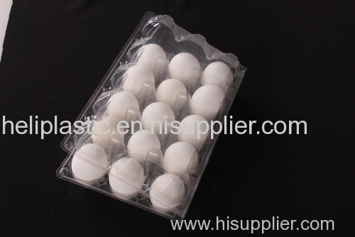 15 holes plastic clamshell egg packaging