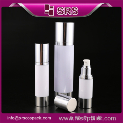 China Pressed Airless Bottle Ruond Shape 15ml 30ml 50ml Acrylic Cosmetic airless Bottle